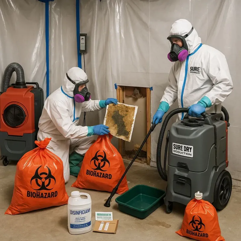 Contaminated Water Handling Protocols process in Meridian Station, MS